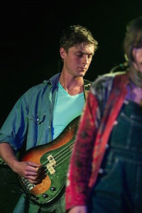 Albert playing bass
