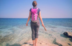woman on beach