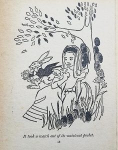 Alice and the white rabbit